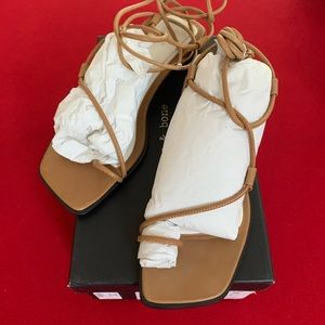 Rag & Bone Cindy Square toe tie leather sandal